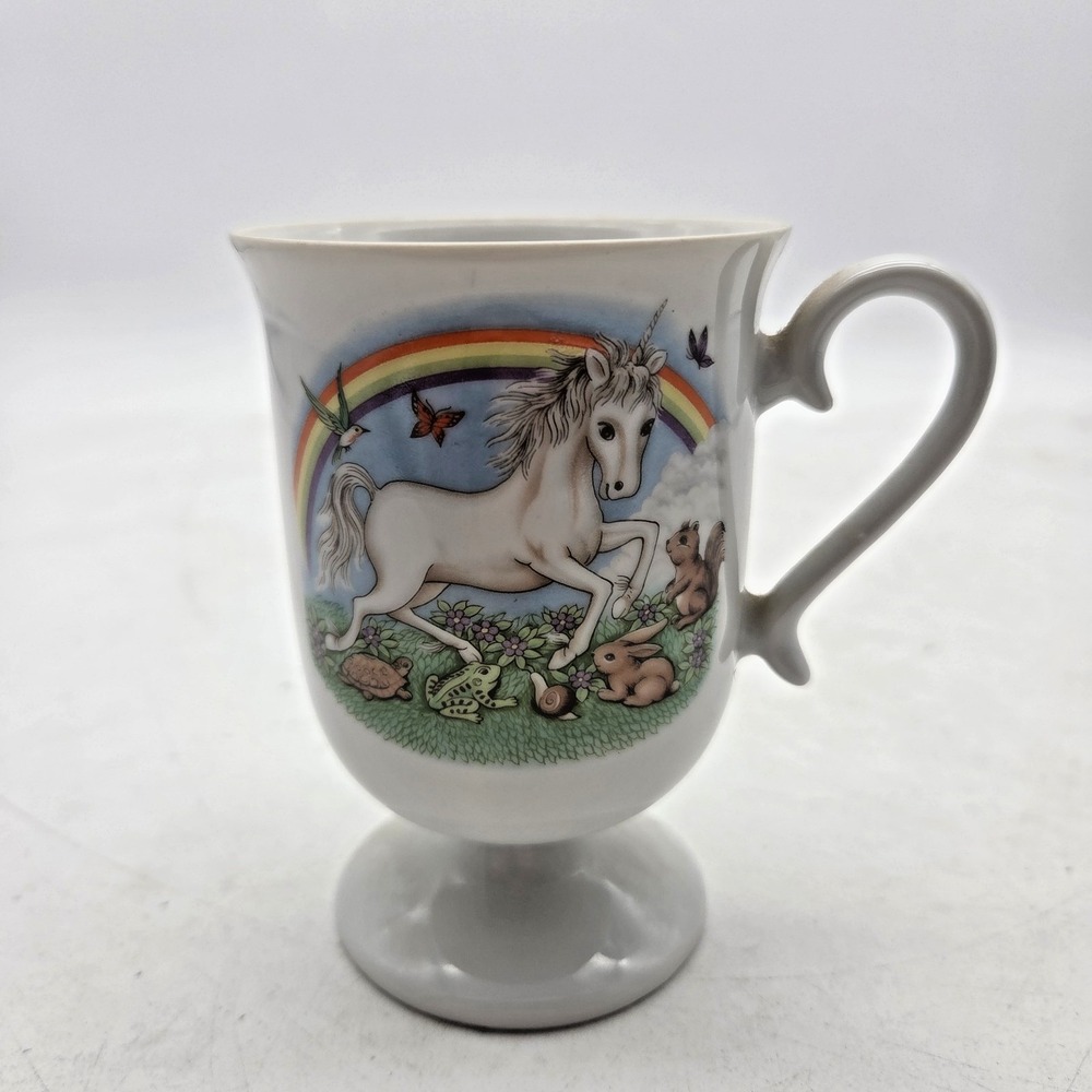 Unicorn Mug Cup Challice Cermaic Mystical Coffee Cup Rainbow Animals Papel Japan